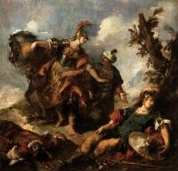 Guardi, Gianantonio - Herminia and Vafrino Find the Wounded Tancred
